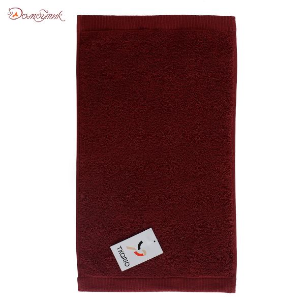 Полотенце для лица бордового цвета  Essential, 30х50 см, Tkano - фото 4