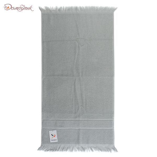 Полотенце для рук декоративное с бахромой серого цвета Essential, 50х90 см, Tkano - фото 2