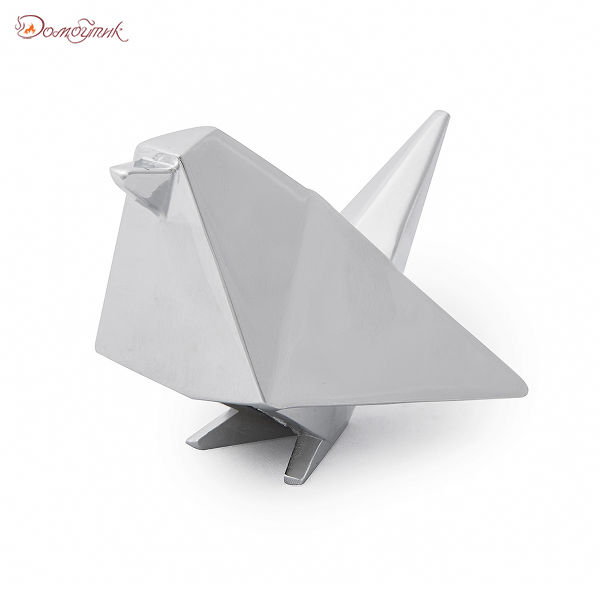 Держатель для колец Origami птица хром - фото 8