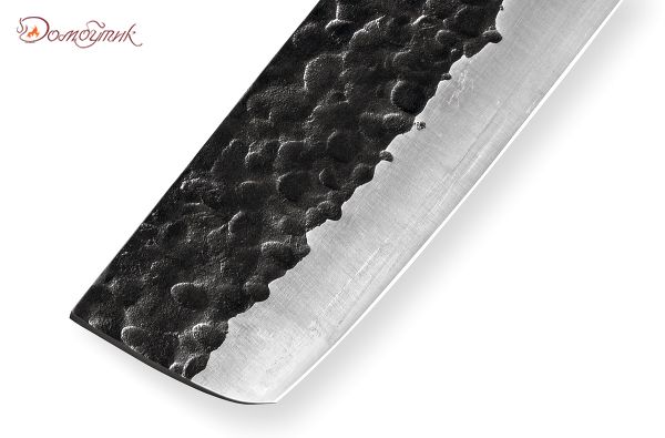 Набор: нож кухонный "Samura BLACKSMITH" накири 168 мм, гвоздичное масло, салфетка - фото 4