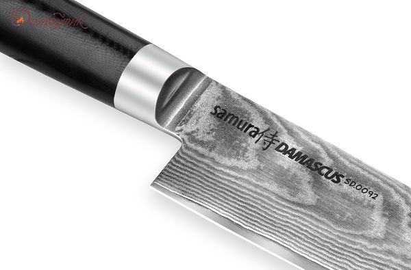 Нож кухонный "Samura DAMASCUS" Сантоку 145 мм, G-10, дамаск 67 слоев - фото 3