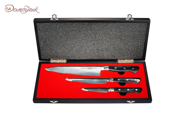 Набор из 3 ножей "Samura Pro-S" в подарочной коробке (10, 23, 85), G-10 - фото 6