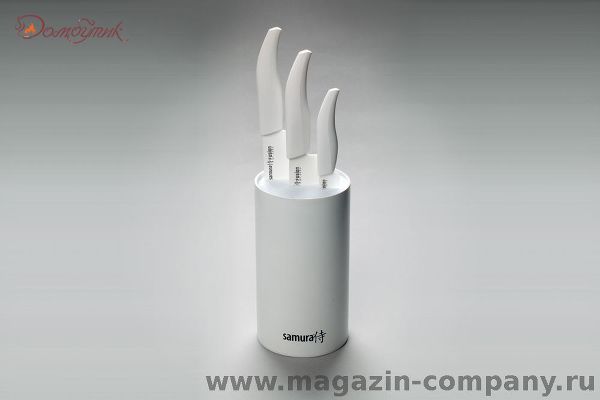 Подставка универсальная для ножей "Samura", 180мм, пластик (белая) - фото 2