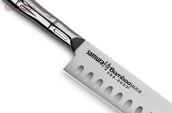 Нож кухонный "Samura Bamboo" Сантоку 137мм, AUS-8 - фото 2