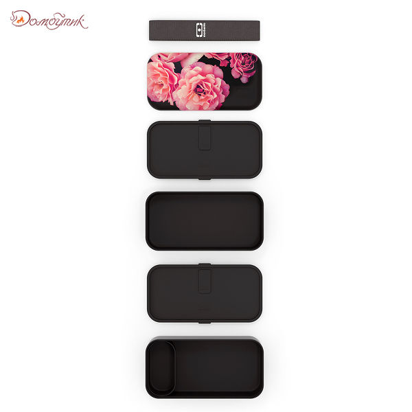 Ланч-бокс MB Original Flower mood black - фото 3