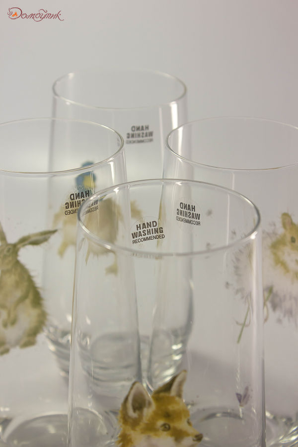 Набор стаканов Royal Worcester "Забавная фауна" (зайка, мышка, лисичка и утка) 550мл, 4шт - фото 7