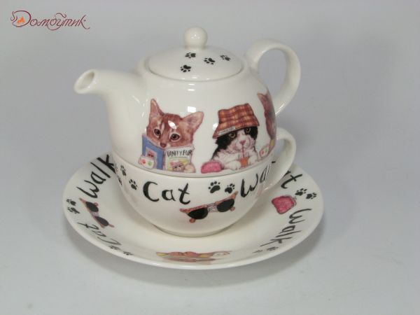 Чайный набор для одного "Модные коты" - фото 6