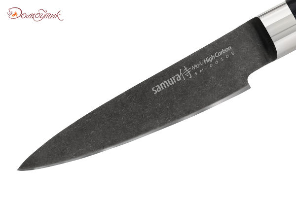 Нож кухонный "Samura Mo-V Stonewash" овощной 90 мм, G-10 - фото 2
