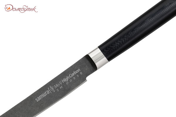 Нож кухонный "Samura Mo-V Stonewash" для стейка 120 мм, G-10 - фото 2