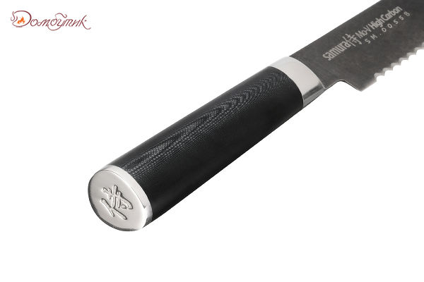 Нож кухонный "Samura Mo-V Stonewash" для хлеба 230 мм, G-10 - фото 3