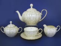 Чайный сервиз на 6 персон "Джулия Грин" (Gold) 17 предметов - фото 1