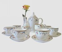 Чайный сервиз на 6 персон "Цветочная рапсодия" (15 предметов) - фото 1