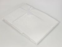 Скатерть прямоугольная "Завитки белые" 150х180 см, водоотталкивающая - фото 1