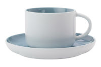 Чашка с блюдцем Оттенки (голубая), 250мл - фото 1