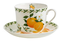 Чашка с блюдцем Апельсин в подарочной упаковке, 480мл - фото 1