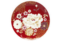 Тарелка Кимоно (красный) в подарочной упаковке, 20см - фото 1