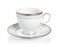 Чашка чайная с блюдцем "Хэмпшир, платиновый кант", 250 мл - фото 1