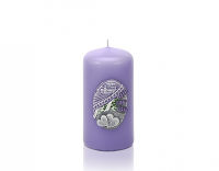 Свеча "Поцелуй лаванды", колонна 5х10 см (Lavender kiss) - фото 1