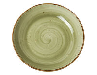 Тарелка для пасты Rustics 25,5 см, зеленая, - фото 1