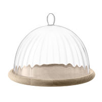 Блюдо со стеклянным куполом Aurelia D25 см - фото 1