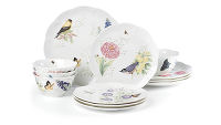 Набор столовый "Бабочки на лугу.Птицы"на 4 персоны(12 предметов),  Lenox - фото 1