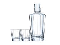 Набор из 2-х стаканов 320 мл и графина" MACASSAR",Cristal d’Arques - фото 1