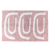 Коврик для ванной Go round цвета пыльной розы Cuts&amp;Pieces, 60х90 см - фото 1