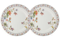 Набор из 2-х закусочных тарелок 20,5 см "Флора" (белая) , Anna Lafarg Primavera - фото 1