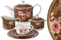 Чайный сервиз "Английская роза" 21 предмет на 6 персон - фото 1
