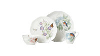 Сервиз чайно-столовый Lenox "Бабочки на лугу. Птицы. Синяя птица" на 4 персоны (16 предметов) - фото 1