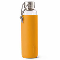 Бутылка для воды стеклянная 600 мл оранжевая - фото 1