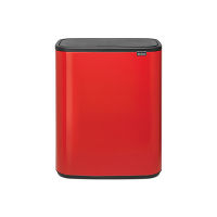 Мусорный бак Touch Bin Bo (2 х 30 л), Пламенно-красный - фото 1