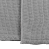Халат банный из чесаного хлопка серого цвета из коллекции Essential, размер L - фото 9