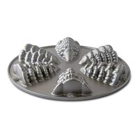 Форма для выпечки 6 кексов 3D Nordic Ware Ёлочки, литой алюминий (серебристая) - фото 5