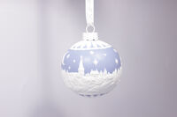 Украшение новогоднее - шар Wedgwood Рождество Снег в ночи 8,2х7,6 см - фото 8