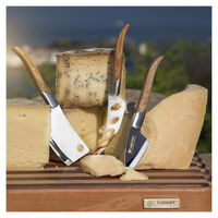 Набор ножей для сыра Legnoart Reggio, 3 предмета, японская сталь, ручки из светлого дерева - фото 2