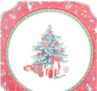 Тарелка Repast Christmas world Bordo диаметр 21 см - фото 3