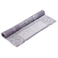 Салфетка из хлопка фиолетово-серого цвета с рисунком Ледяные узоры, New Year Essential, 53х53см - фото 2