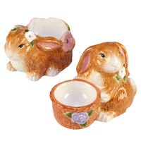 Подставка для яиц 3D Certified Int. Весенний сад Кролик 6 см, керамика - фото 2