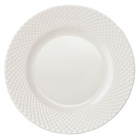 Набор из двух тарелок белого цвета с фактурным рисунком из коллекции Essential, 22см - фото 3