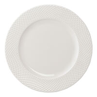 Набор из двух тарелок белого цвета с фактурным рисунком из коллекции Essential, 27см - фото 3