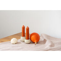 Свеча декоративная оранжевого цвета из коллекции Edge, 25,5см - фото 3