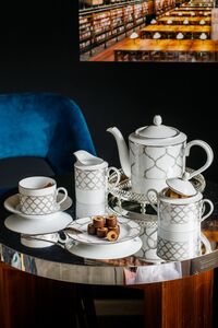 Кофейник Noritake Царский дворец, платиновый кант 1,45 л, фарфор - фото 9