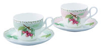 Набор чашек чайных с блюдцем Noritake Фруктовый сад 250 мл, 2 шт, розовый, п/к - фото 2