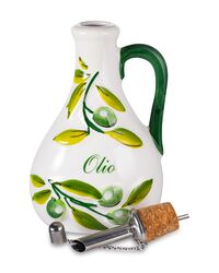Бутылка для масла Оливки 10х7 см, h17 см, керамика, Edelweiss - фото 5
