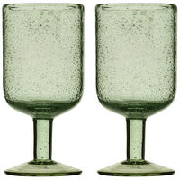 Набор бокалов для вина Flowi, 410 мл, зеленые, 2 шт. - фото 4