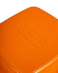 Сковорода-гриль квадратная 20 см, 1 л, чугун, оранжевая, Lava - фото 3