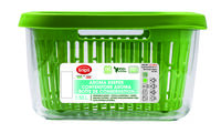Контейнер для хранения овощей и фруктов со съемной корзиной SNIPS 1,5 л, зеленый, пластик - фото 2