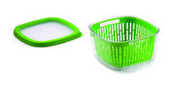 Контейнер для хранения овощей и фруктов со съемной корзиной SNIPS 1,5 л, зеленый, пластик - фото 5