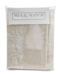Скатерть прямоугольная Mix&Match Home Ботаника 150х350 см, лен - фото 2